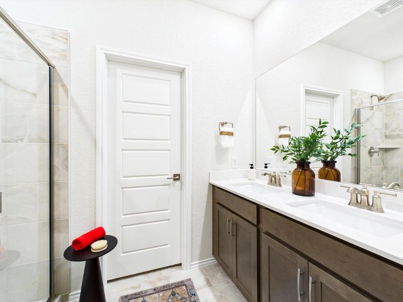 Furnished interior in a model home at Agave in San Antonio (Image 25).