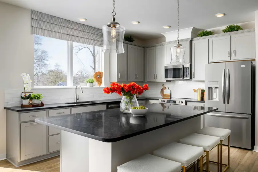 Furnished interior in a model home at Central Living at Craig in Charlotte (Image 3).