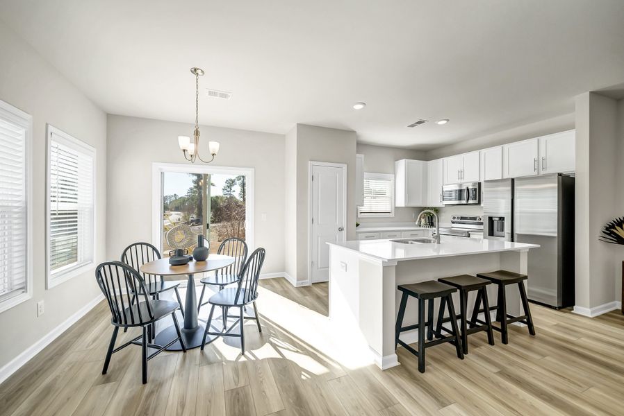 Furnished interior in a model home at Percival Village in Columbia (Image 11).