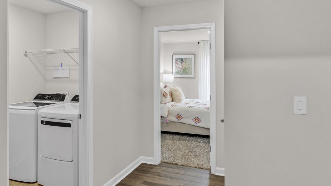 Furnished interior in a model home at Bailey Park in Fayetteville (Image 9). Furnished interior in a model home at Bailey Park in Fayetteville (Image 9).