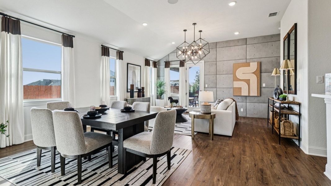 Furnished interior in a model home at Meyer Ranch – Premier in New Braunfels (Image 22).