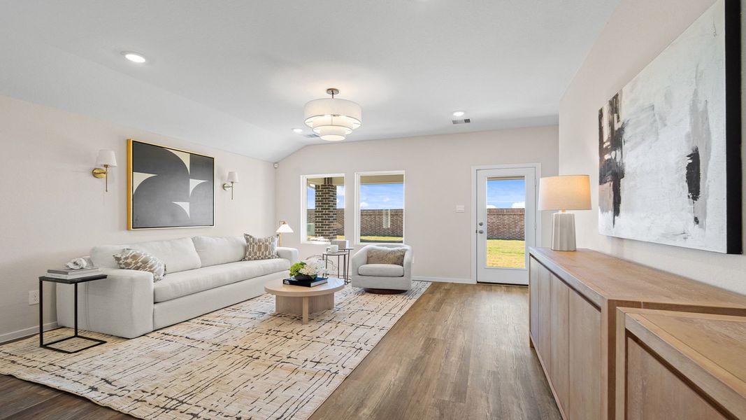 Furnished interior in a model home at Sunterra Lakes in Brookshire (Image 6).