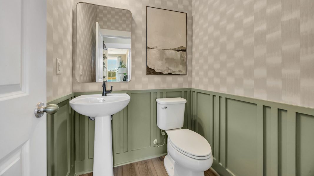 Powder Room at Chestnut Farms by DRB Homes