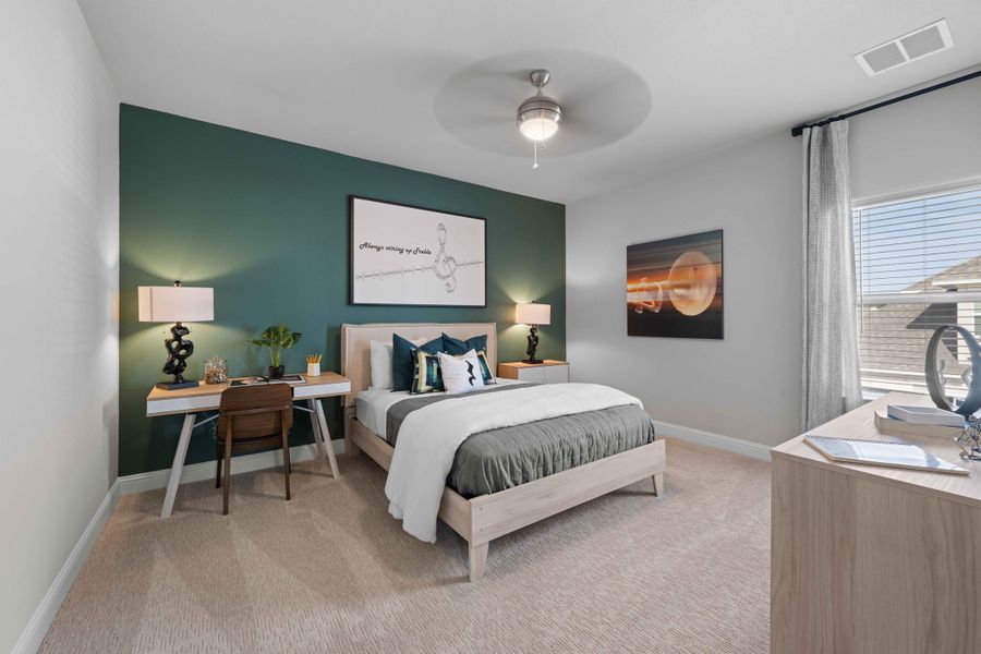 Furnished interior in a model home at Cross Creek in Cedar Park (Image 27).