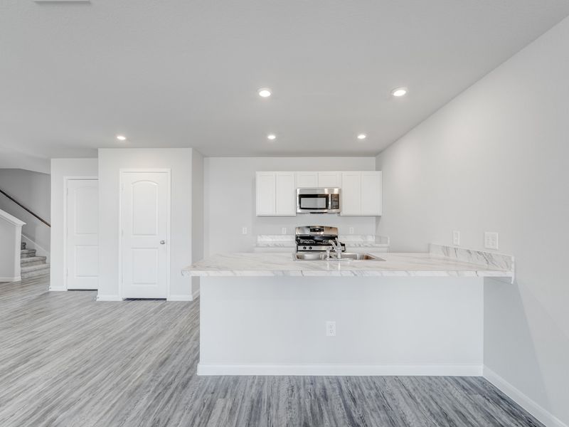 Furnished interior in a model home at Splawn Ranch in Killeen (Image 16).