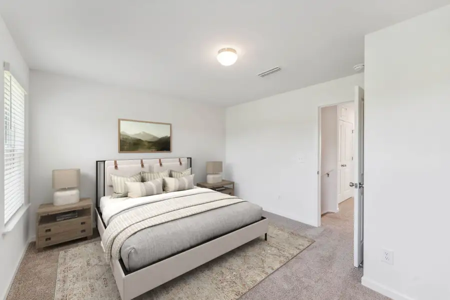 Furnished interior in a model home at Buies Creek Townhomes in Lillington (Image 6).