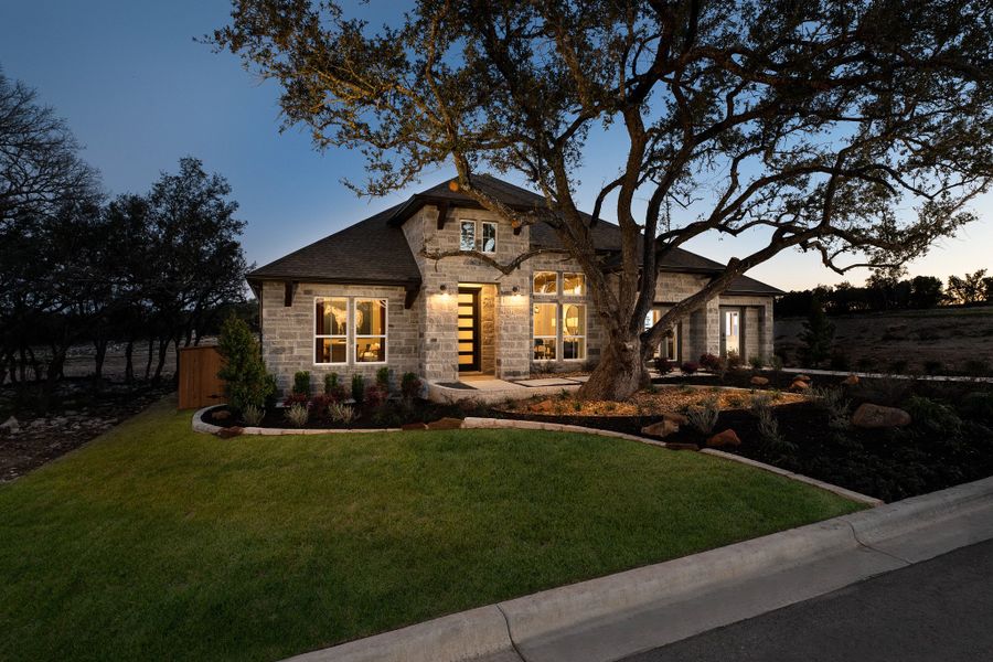 Front exterior of a home in the La Cima community, located in San Marcos, TX (Image 2). Front exterior of a home in the La Cima community, located in San Marcos, TX (Image 2).