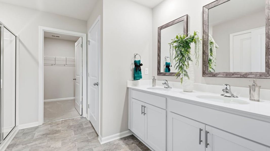 Furnished interior in a model home at Treemont Commons in Wellford (Image 33).