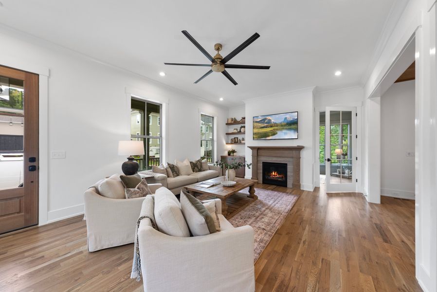 Furnished interior in a model home at 751 South in Durham (Image 6).