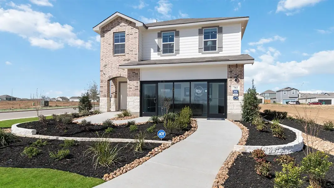 Front exterior of a home in the Seneca Trails community, located in Leon Valley, TX (Image 1).