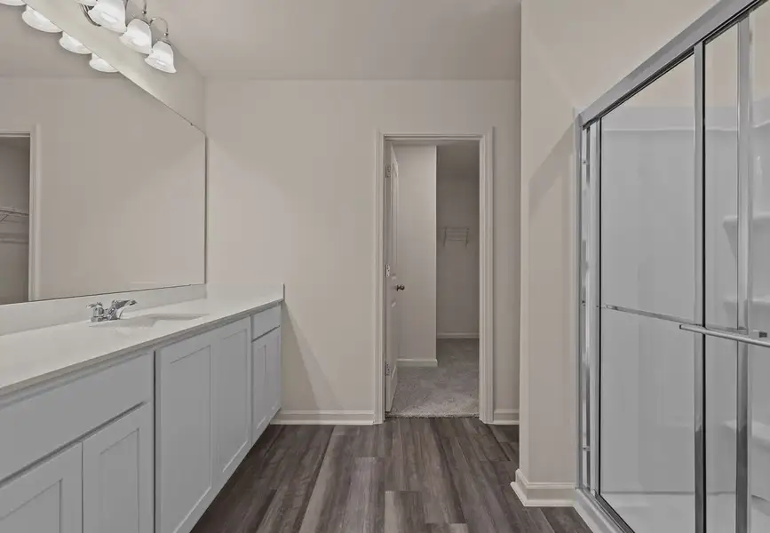 Furnished interior in a model home at Silverton in Dacula (Image 9).