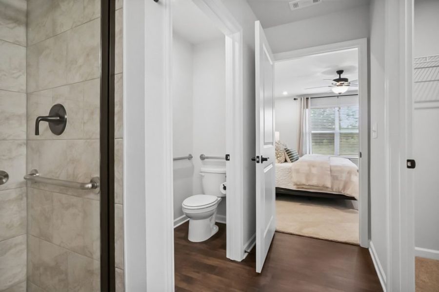 Furnished interior in a model home at Silver Leaf in Dawsonville (Image 21). Furnished interior in a model home at Silver Leaf in Dawsonville (Image 21).