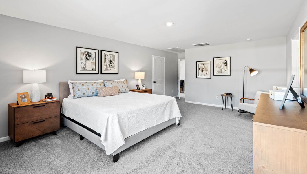 Furnished interior in a model home at Varner Station in Woodruff (Image 20). Furnished interior in a model home at Varner Station in Woodruff (Image 20).