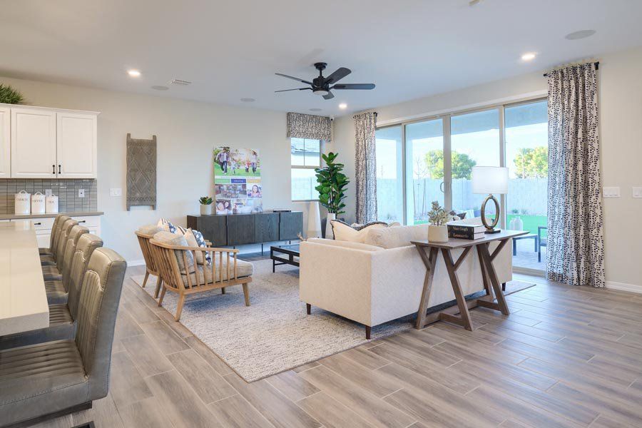 Furnished interior in a model home at Laveen Vistas II in Laveen (Image 29).