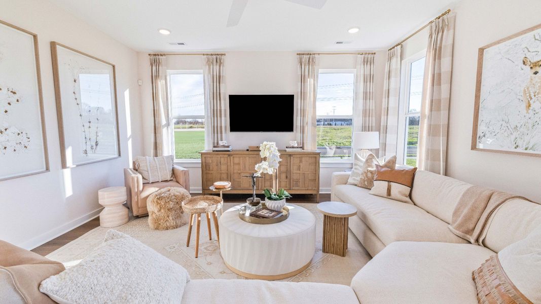 Furnished interior in a model home at Ridgewood in Shelbyville (Image 12). Furnished interior in a model home at Ridgewood in Shelbyville (Image 12).