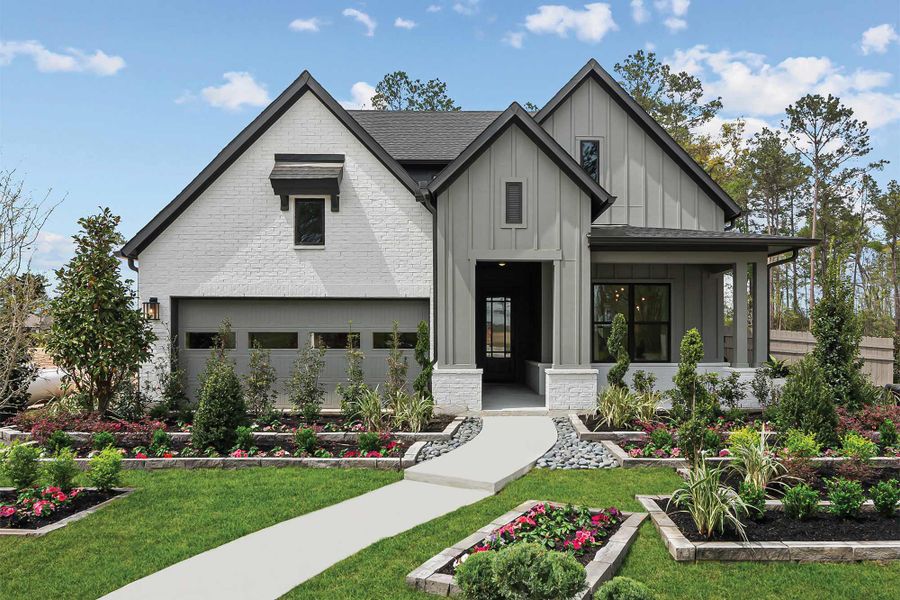 Front exterior of a home in the ARTAVIA 50' Homesites community, located in Conroe, TX (Image 4). Front exterior of a home in the ARTAVIA 50' Homesites community, located in Conroe, TX (Image 4).