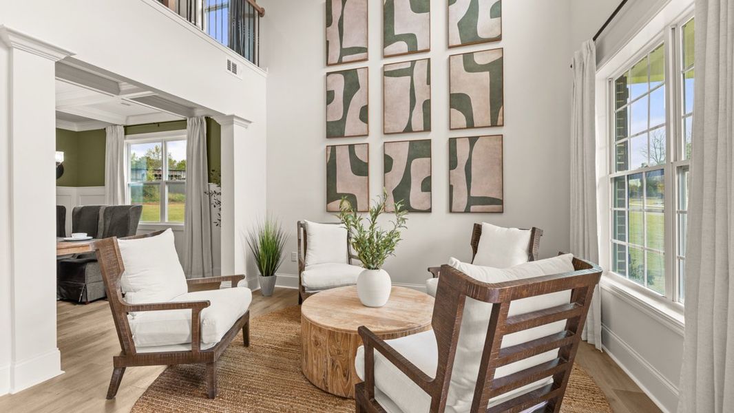 Furnished interior in a model home at Haven Abbey in Cumming (Image 7).