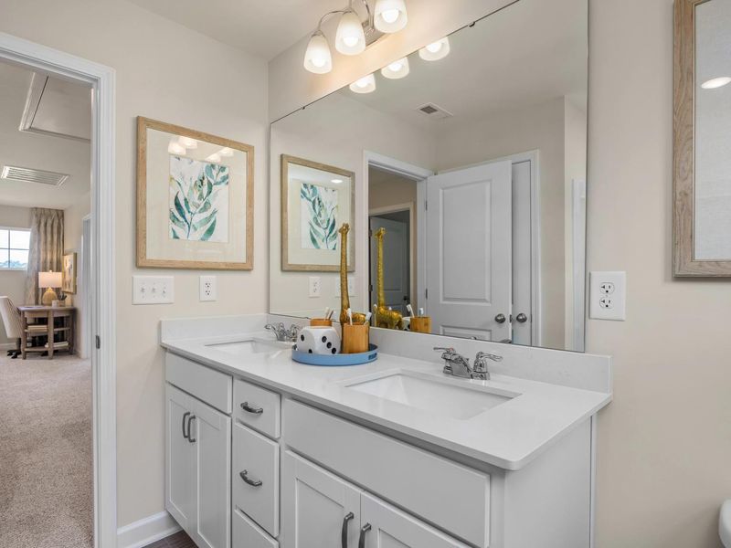 Furnished interior in a model home at Retreat at North Main in Lillington (Image 22). Furnished interior in a model home at Retreat at North Main in Lillington (Image 22).