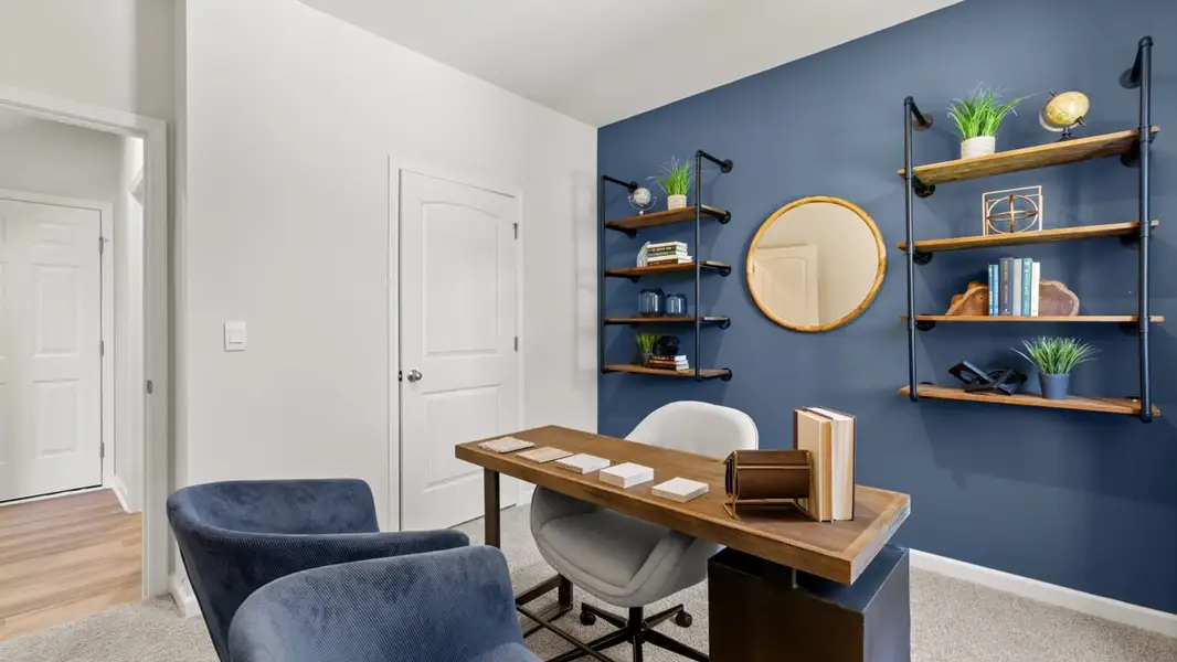Furnished interior in a model home at Lost Creek in Dallas (Image 17).