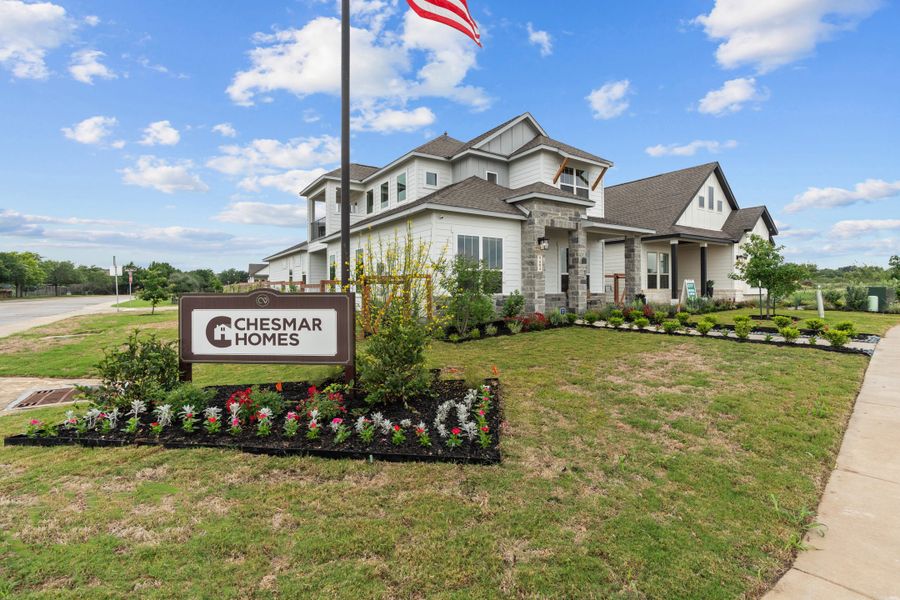 Front exterior of a home in the The Crossvine – Garden Homes community, located in Schertz, TX (Image 4). Front exterior of a home in the The Crossvine – Garden Homes community, located in Schertz, TX (Image 4).