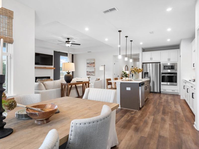 Furnished interior in a model home at Kelly Preserve in Loganville (Image 24).
