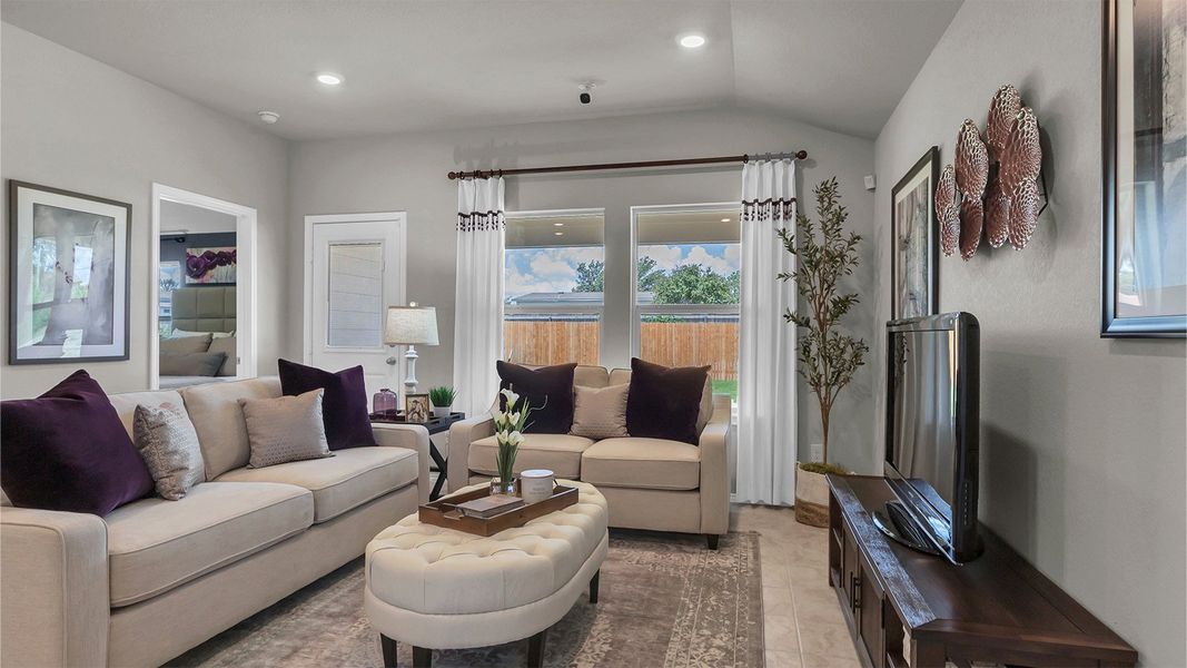Furnished interior in a model home at Reynolds Crossing in Killeen (Image 3).