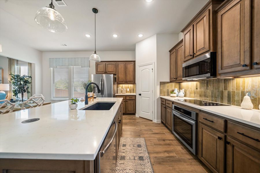 Furnished interior in a model home at Waterford Park in Weatherford (Image 4).