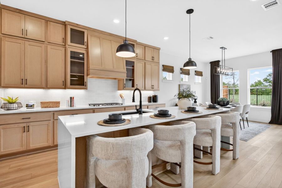 Furnished interior in a model home at Wildflower Ranch in Fort Worth (Image 46).