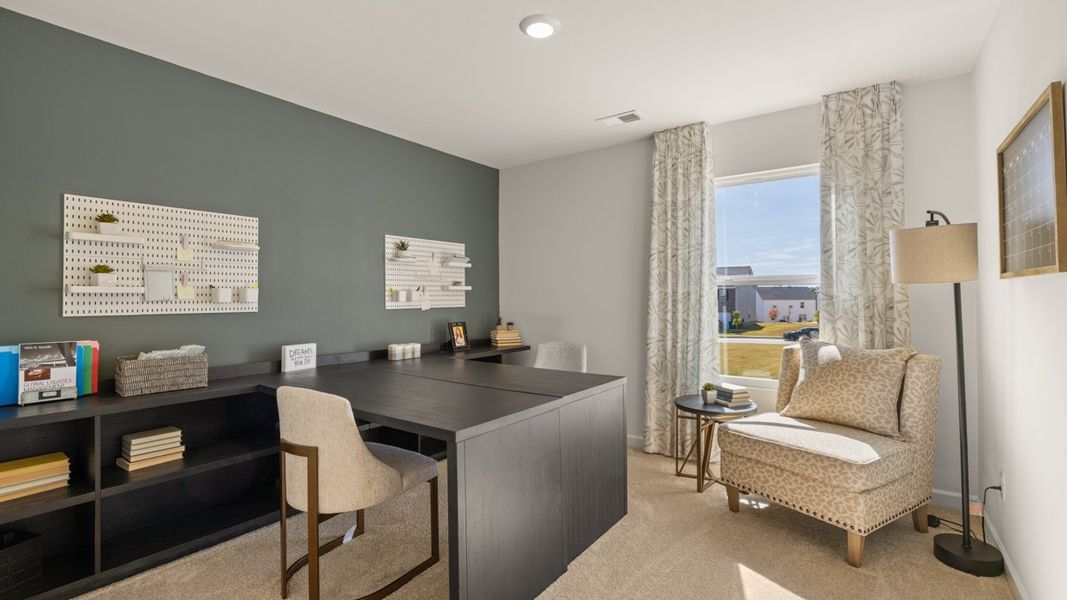 Furnished interior in a model home at Locust Grove Station - Cedar Ridge in Locust Grove (Image 35).