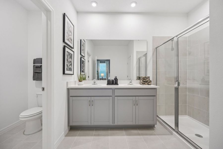 Double Vanity and Spacious Walk in Closet at Hidden Cove