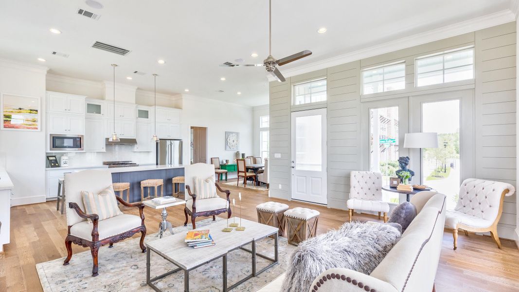 Furnished interior in a model home at Kolbe Farms in Houston (Image 20). Furnished interior in a model home at Kolbe Farms in Houston (Image 20).