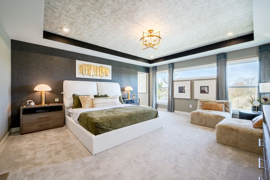 Furnished interior in a model home at Hidden Fields in Hoschton (Image 4).