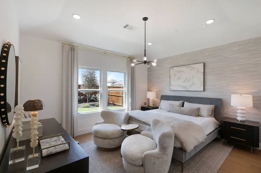 Furnished interior in a model home at Bryson Ranch in Pilot Point (Image 4).