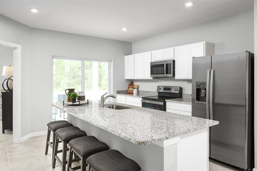 Furnished interior in a model home at Shearwater Townhomes in St. Augustine (Image 6). Furnished interior in a model home at Shearwater Townhomes in St. Augustine (Image 6).