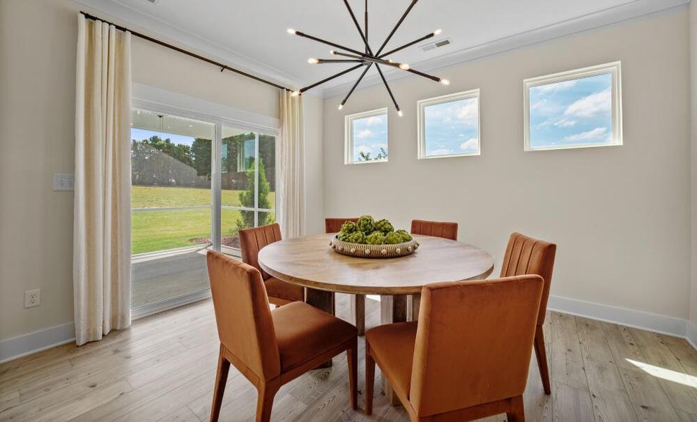 Furnished interior in a model home at Twin Creek Forsyth in Kernersville (Image 10).