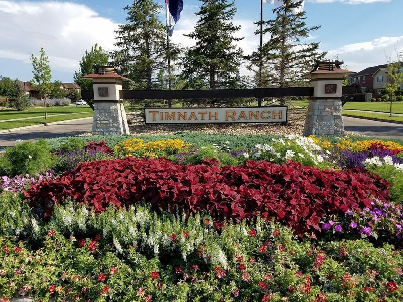 Entrance to the Wilder at Timnath Ranch community in Timnath, CO, featuring signage and landscaping (Image 2).