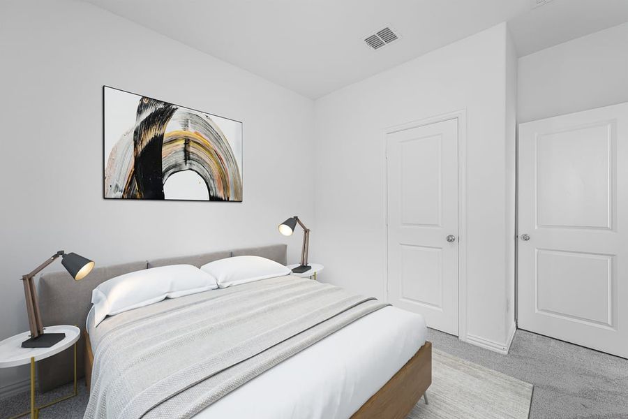 Furnished interior in a model home at River Ridge in Crandall (Image 47).