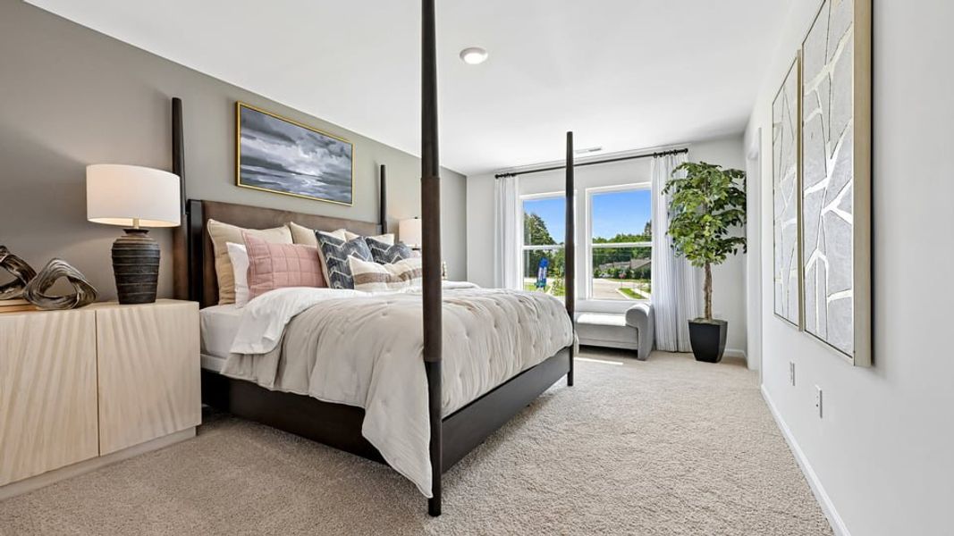 Furnished interior in a model home at Chapel Townes in Raleigh (Image 18). Furnished interior in a model home at Chapel Townes in Raleigh (Image 18).