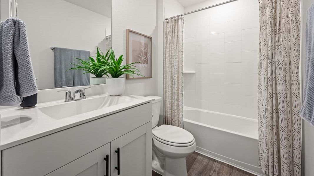 Furnished interior in a model home at Milo Farms in Rosenberg (Image 21).
