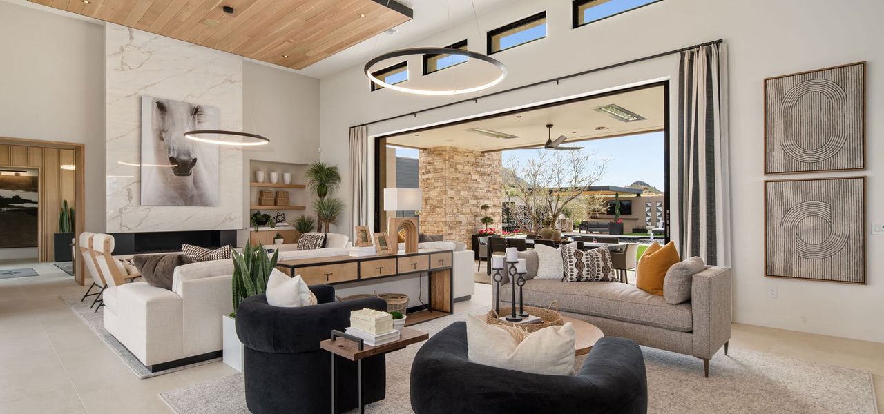 Furnished interior in a model home at Shadow Ridge in Scottsdale (Image 3).
