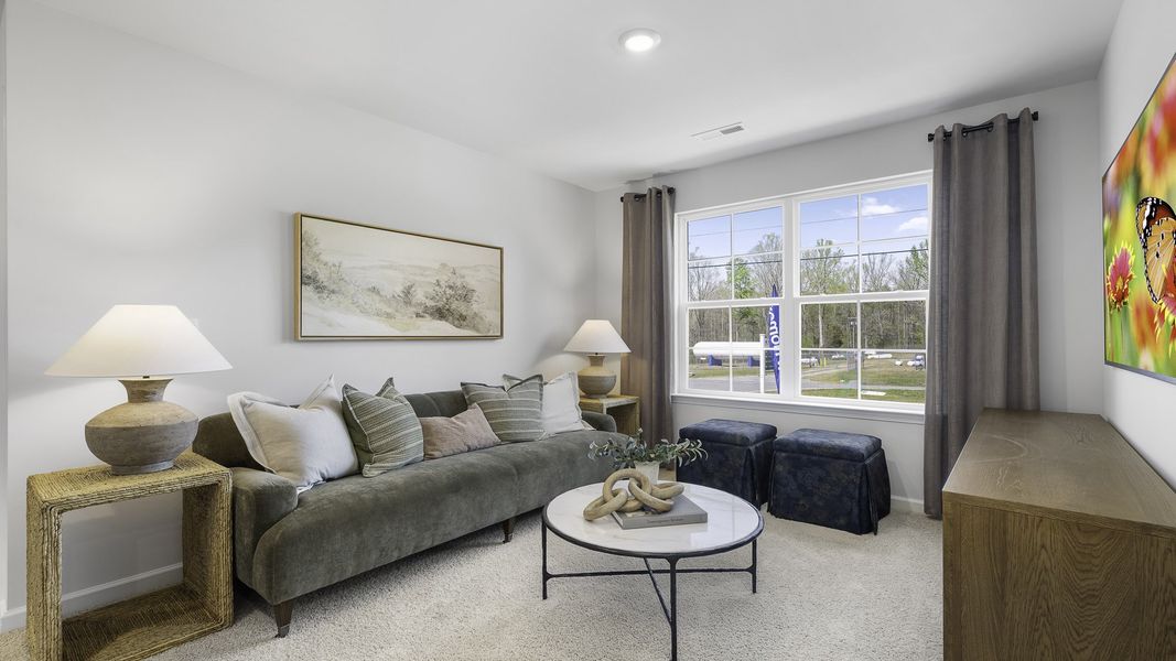 Furnished interior in a model home at Greystone North in Stoneville (Image 19). Furnished interior in a model home at Greystone North in Stoneville (Image 19).
