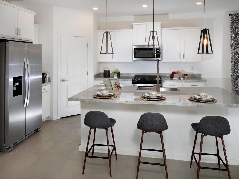 Jubilee kitchen angled perspective at Canyon Views