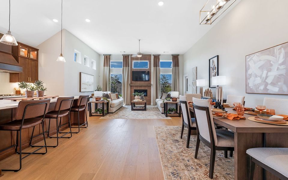 Furnished interior in a model home at Westridge in McKinney (Image 6).