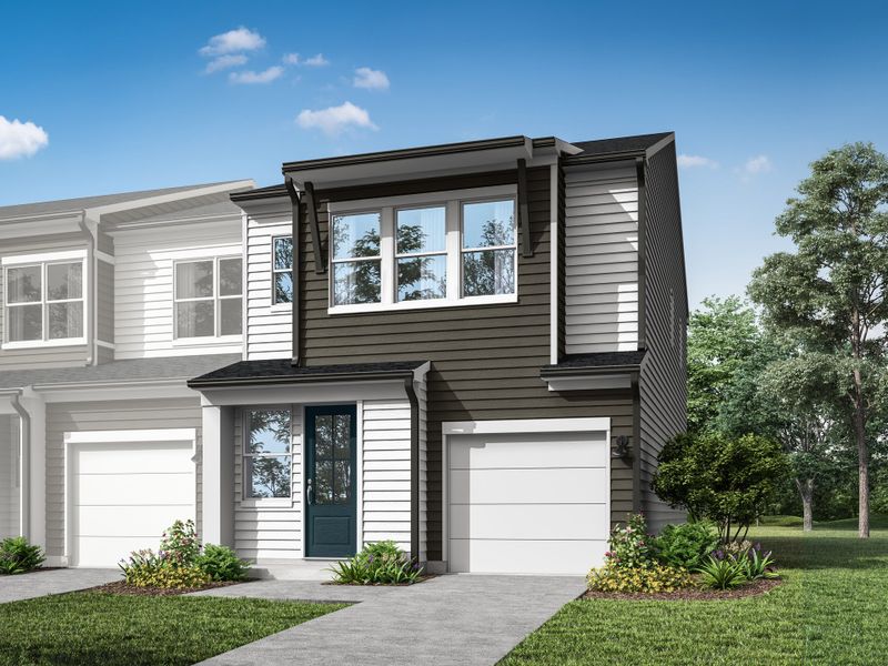 Front exterior of a home in the Fifteen 15 Cannon community, located in Charlotte, NC (Image 8).