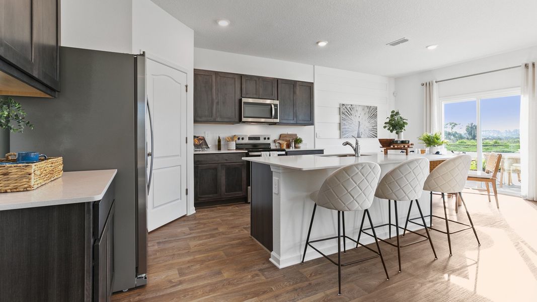Furnished interior in a model home at Canopy Oaks in Kingsland (Image 3).