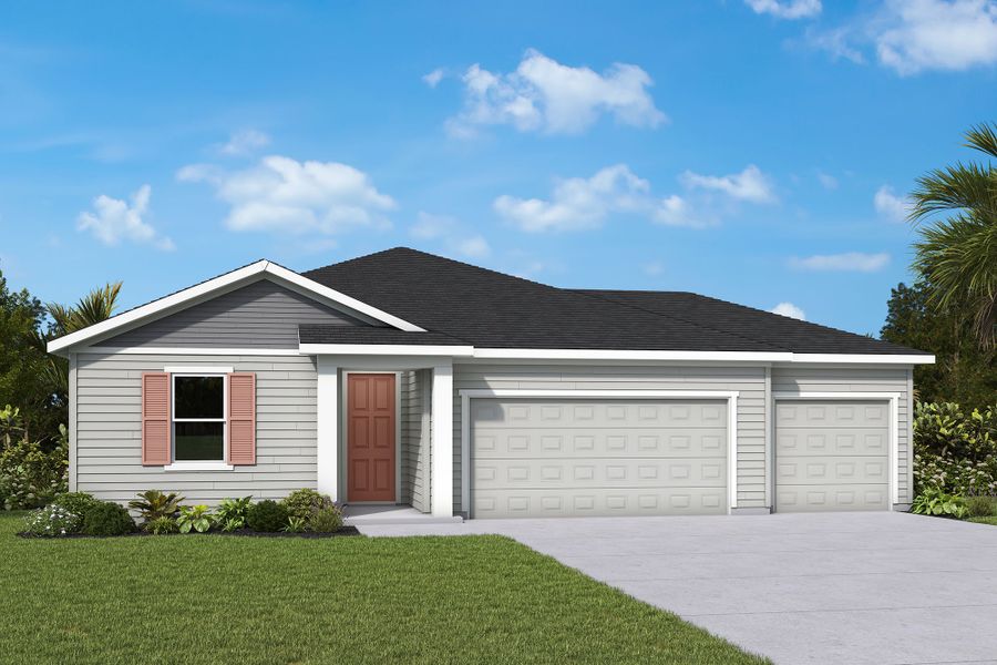 Front exterior of a home in the The Preserve at Laurelton – The Canopy Collection community, located in Green Cove Springs, FL (Image 3). Front exterior of a home in the The Preserve at Laurelton – The Canopy Collection community, located in Green Cove Springs, FL (Image 3).