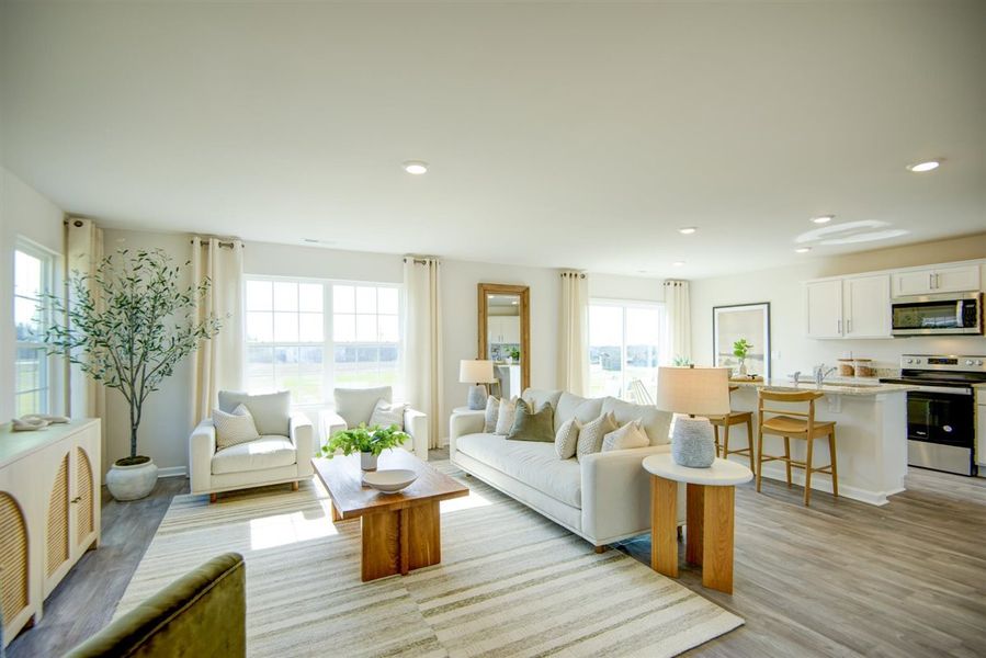 Furnished interior in a model home at Butterfield in Kinston (Image 16).