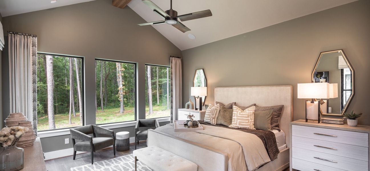Furnished interior in a model home at Dean Farms in Lucas (Image 22).