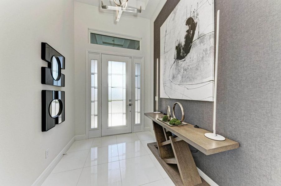 Furnished interior in a model home at The Willows in Parrish (Image 77).