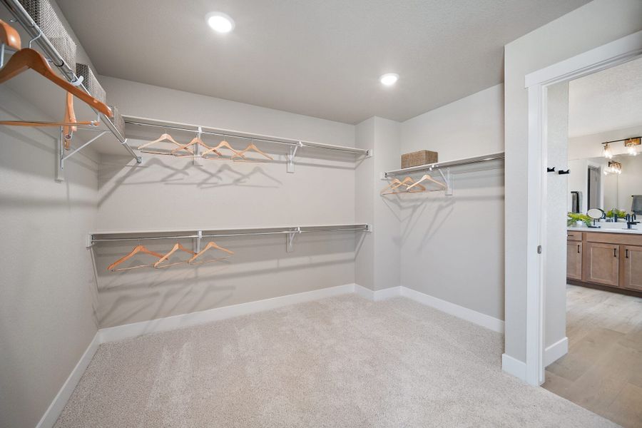 Furnished interior in a model home at Trails at Aspen Ridge-3 in Colorado Springs (Image 45). Furnished interior in a model home at Trails at Aspen Ridge-3 in Colorado Springs (Image 45).